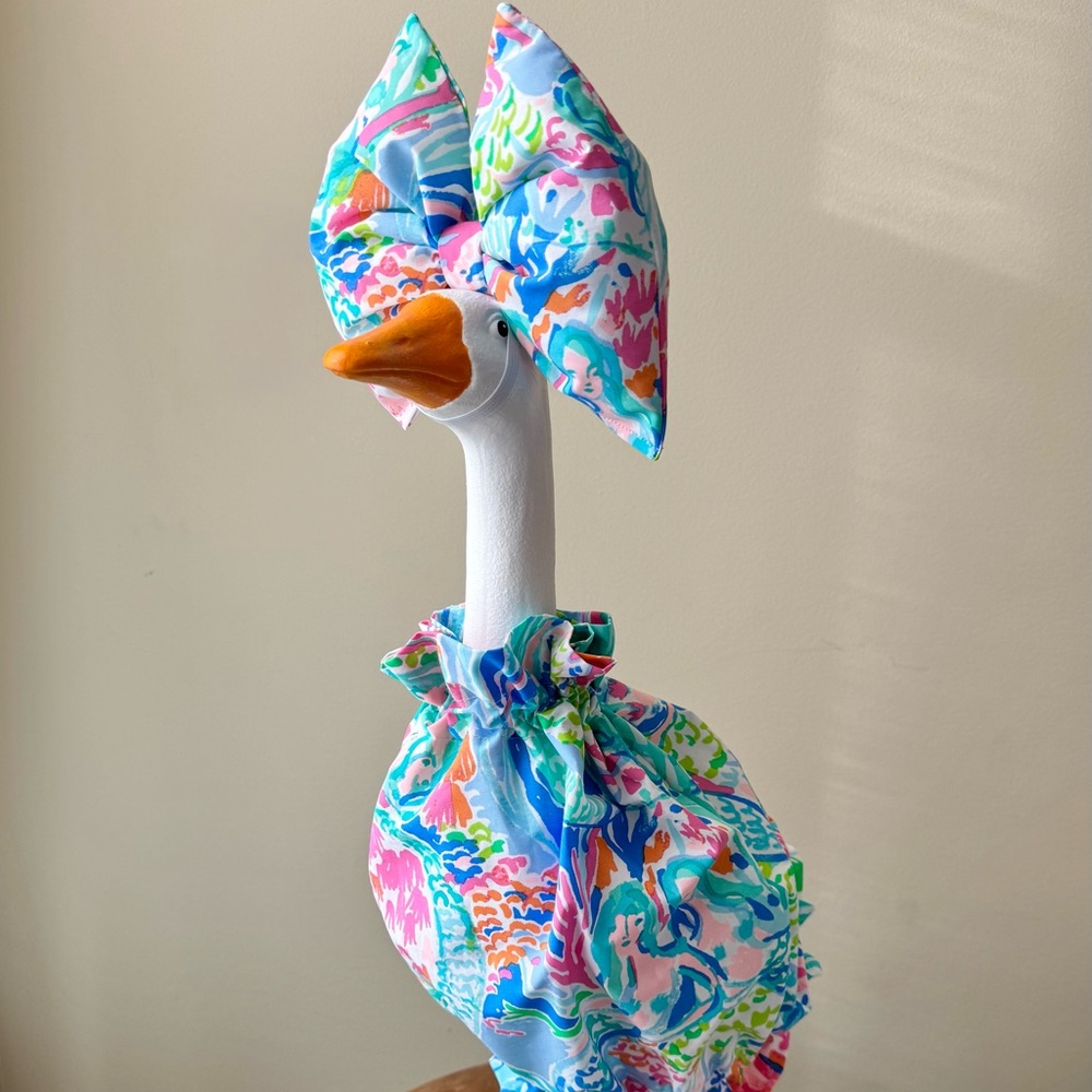 Handmade porch goose dress Lilly Pulitzer mermaids cove